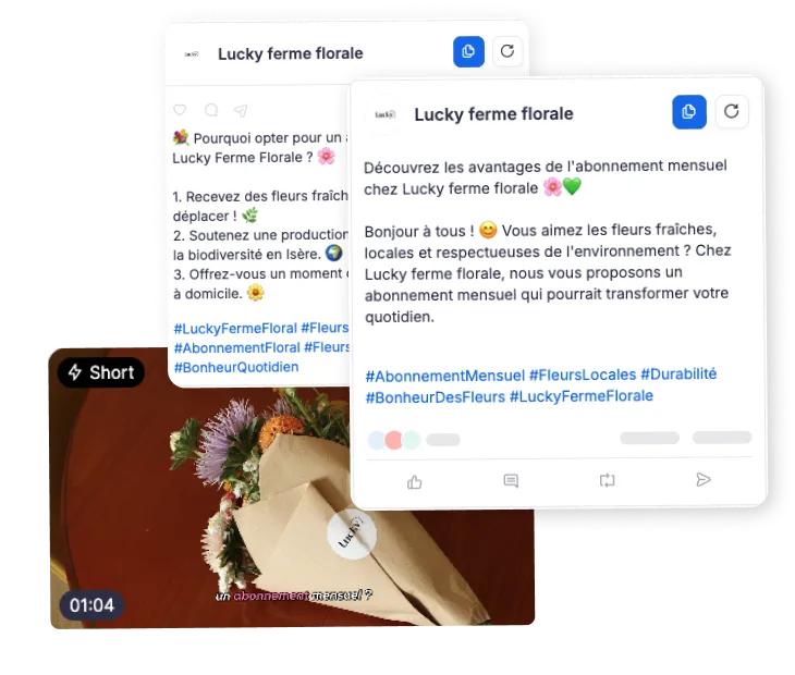 Des publications optimisées pour tous vos réseaux sociaux