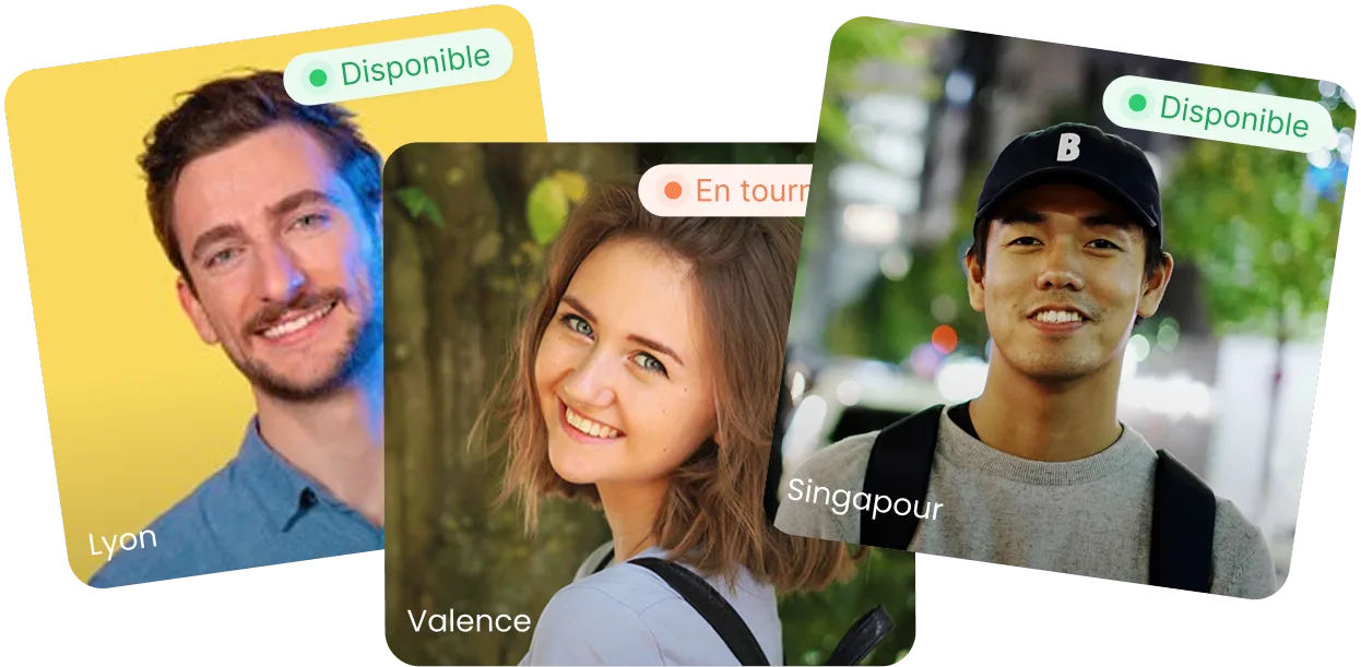 Trois vidéastes certifiés Auguste : Lyon et Singapour disponibles, Valence en tournage